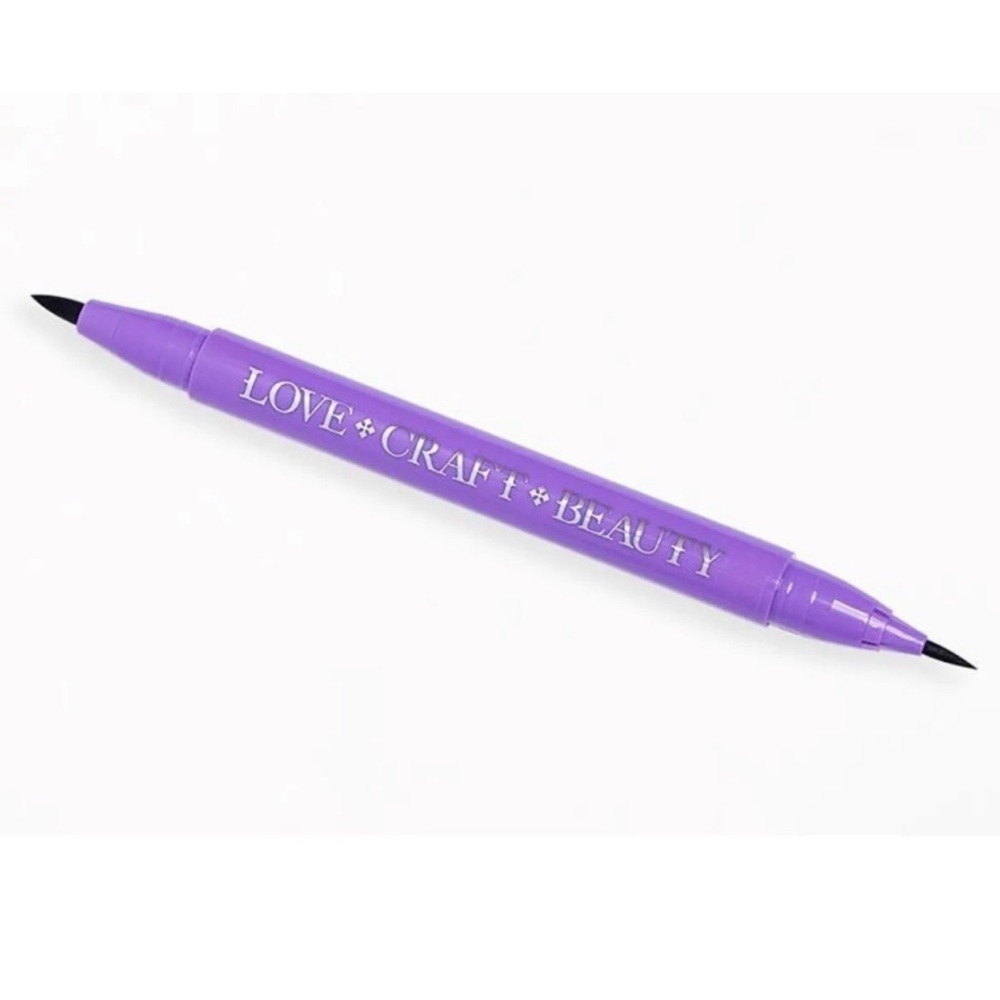 LOVE+CRAFT+BEAUTY Dark Dimension Dual Tip Liquid Liner in Black 1 ml, Full Sized